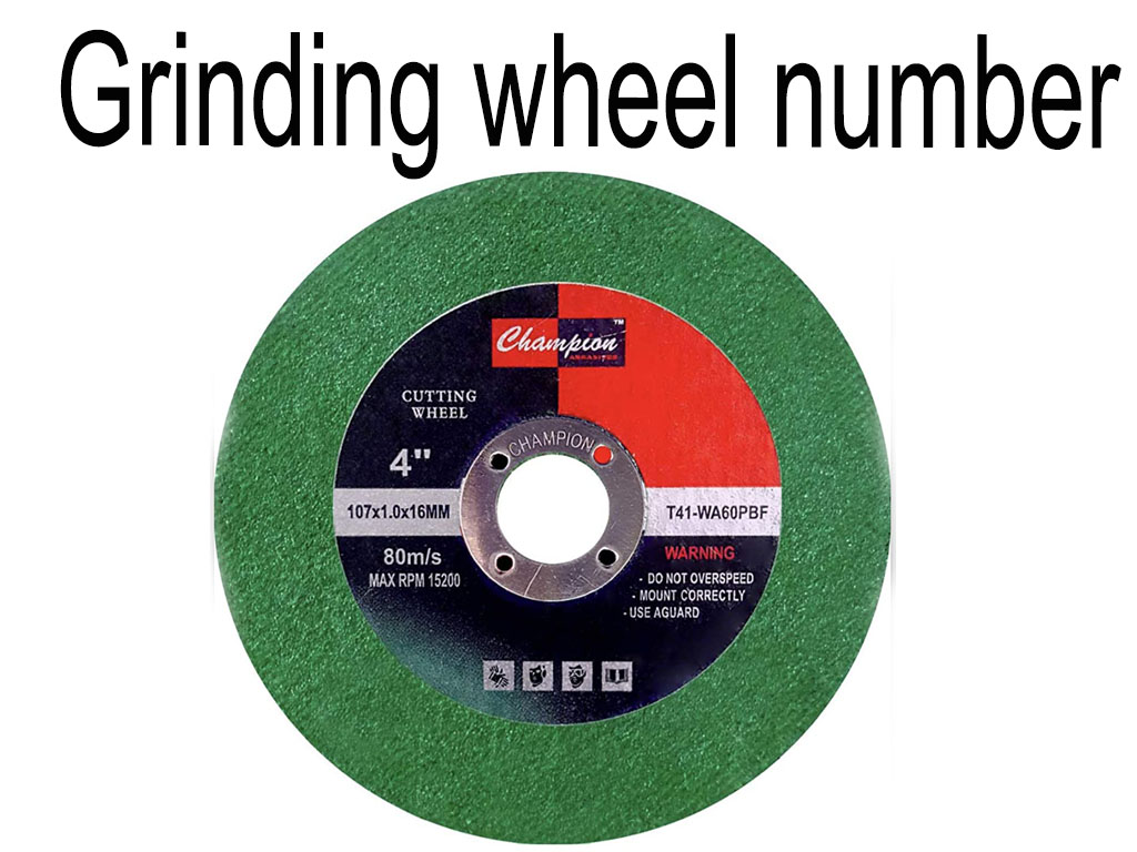 grinding wheel number