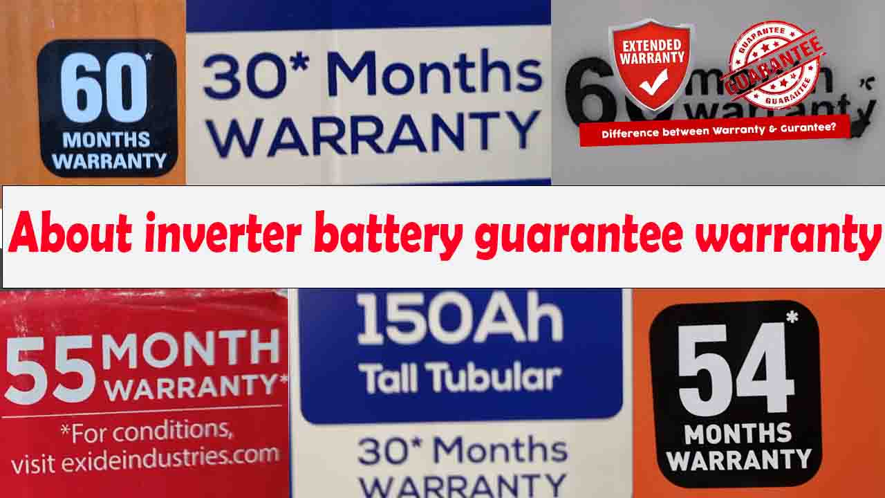 inverter battery guarantee warranty